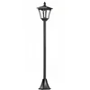 Image de HOMCOM Luminaire extérieur lampadaire sur pied solaire lampadaire lanterne classique LED 40 Lm dim. 18L x 18l x 160H cm noir