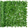 Image de Outsunny Haie Artificiel Brise-Vue décoration Rouleau 3L x 1H m Feuillage réaliste Anti-UV Vert