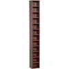 Image de HOMCOM Rangements pour CD et DVD Tour CD, 21 x 20 x 175 cm, Marron