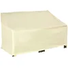 Image de Outsunny Housse de canapé exterieur étanche, housse de banc de jardin 600D tissu oxford, bache de canapé extérieur pour balcon, terrasse, 140 x 84 x 56/94 cm, beige