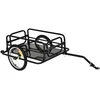 Image de HOMCOM Remorque vélo remorque de Transport pour vélo 70L 139L x 71,5l x 49H cm Barre d'attelage Universelle Acier Noir