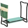 Image de Outsunny Tabouret de Jardin Pliable 2 en 1 Coussin en Mousse EVA 150kg Vert
