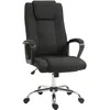 Image de HOMCOM Fauteuil de Bureau à roulettes Chaise Manager Ergonomique Noir