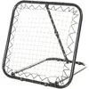 Image de HOMCOM Filet de Rebond de Football Ajustable Noir Blanc 78 x 84 x 78 cm