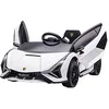 Image de HOMCOM Voiture électrique Enfants de Sport Véhicule électrique Lamborghini Sian 12 V - V. Max. 5 Km/h avec Télécommande 2,4G Effets sonores + Lumineux Blanc
