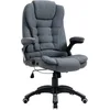 Image de Vinsetto Fauteuil de Bureau Chaise pour Ordinateur Ergonomique Dossier inclinable Assise pivotant Hauteur réglable accoudoir rembourré Gris