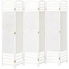 Image de HOMCOM Paravent en Bois 242 x 170 cm séparateur de pièce Pliable 6 Panneaux cloison de séparation Chambre à Coucher Maison intérieur Blanc