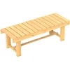 Image de Outsunny Banc de Jardin 2 Places Style Rural Chic Assise à Lattes dim. 110L x 38l x 35H cm Bois de Sapin pré-huilé
