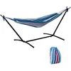 Image de Outsunny Hamac de Jardin sur Pied Support Métal Charge Max. 120 Kg Blanc