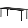 Image de Outsunny Table à Manger de Jardin pour 8 Personnes, Table de Jardin extérieure en Aluminium, pour Patio, terrasse, 190 x 90 x 74 cm, Noir