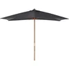 Image de Outsunny Parasol droit rectangulaire Parasol de jardin grande taille dim. 3L x 2l x 2,5H m gris foncé
