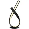 Image de HOMCOM Lampe à Poser Design Spirale Lampe de Chevet Intensité Variable Noir