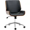 Image de Vinsetto Chaise de Bureau Ergonomique Hauteur Réglable Noir et Marron