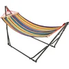 Image de Outsunny Hamac de Jardin Pliable étendoir à Linge avec Support incurvé en métal époxy hamac sur Pied 1 Place Charge Max. 120 Kg dim. 270L x 100l x 94Hcm