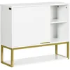 Image de kleankin Armoire Murale de Salle de Bain - Meuble de Rangement de Toilettes avec niches Placard étagère réglable dim. 60L x 20l x 51H cm - Panneaux de Particules