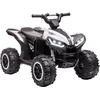 Image de HOMCOM Quad électrique Enfant 12 V, Voiture électrique Enfants 2 Moteurs 2 Vitesses 3-6 km/h, phares LED, klaxon, pour Enfant de 3 à 5 Ans, poignée et Selle Ergonomique, Blanc