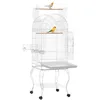 Image de PawHut Grande Cage à Oiseaux pour Perruches 51 x 51 x 153 cm Blanc