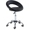 Image de HOMCOM Tabouret à roulettes Tabouret de Massage pivotant 360° Hauteur réglable Similicuir pour Clinique pub Couture Peintre Coiffeuse Piano Noir