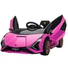 Image de HOMCOM Voiture électrique Enfants de Sport Véhicule électrique Lamborghini Sian 12 V - V. Max. 5 Km/h avec Télécommande 2,4G Effets sonores + Lumineux Rose