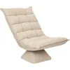 Image de HOMCOM Fauteuil de Sol Paresseux Fauteuil Relax Dossier Réglable Beige