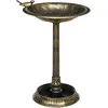 Image de Outsunny Bain d'oiseaux Abreuvoir, mangeoire pour Oiseaux jardinière 2 en 1 dim. Ø 50 x 72H cm polypropylène Bronze Antique