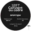 Image de SPORTNOW Tapis de Rechange pour Trampoline Ø 3,7 m, 72 Crochets en V Noir