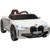 Image de HOMCOM Voiture Électrique Enfants Licence BMW I4 12V 3-5 km/h Blanc