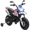 Image de AIYAPLAY Moto Électrique Enfants sous Licence Aprilia 2 Moteurs 12V Blanc