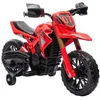 Image de AIYAPLAY Moto électrique Enfants, Moto Cross pour Enfants avec Batterie 6 V, 2 Moteurs, klaxon et Roues d'entraînement, 3 à 8 Ans, Charge 30KG, Rouge
