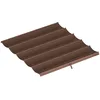 Image de Outsunny Toile de Toit pour Pergola Rétractable 3x3 m Café