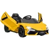 Image de AIYAPLAY Voiture électrique Enfants sous Licence Lamborghini Revue Jaune