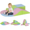 Image de HOMCOM Parcours motricité bébé 6PCS, Module motricité bébé en Mousse EPE avec Housse en revêtement synthétique, Blocs Mousse de Construction, Jouets éducatifs Enfants d'âge préscolaire, Multicolore
