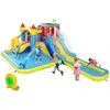 Image de AIYAPLAY Château Gonflable avec soufflerie 6 en 1 Parc Aquatique Structure Gonflable, toboggans, Trampoline, Mur d'escalade, Canon, Panier de Basket, extérieur et intérieur, jusqu'à 4 Enfants 3-8 Ans