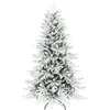 Image de HOMCOM Sapin de Noël Artificiel floqué de Neige 180 cm, Arbre de Noël avec 1815 Pointes de Branche articulée, Support en métal Pliable, Facile à Monter et Ranger, Plastique Ignifuge, Vert