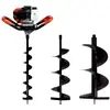 Image de GT Garden Tarière Thermique 52 cm3, 3 CV + Lot de 3 mèches (100, 200 et 300 mm)