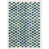 Image de Decoweb Tapis extérieur et intérieur Motif géométrique - Idylle - Bleu et Vert - 120 x 170 cm