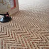 Image de Decoweb Moquette Tissé Plat - Java Chevron - Nature - Rouleau de 4m x 1m