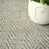 Image de Decoweb Moquette Tissé Plat - Java Chevron - Gris grège - Echantillon 15 x 20 cm