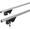 Image de Barres de Toit Compatible avec Citroën C4 Grand Picasso (-06/13) Menabo Sherman Noir - France Attelage