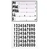 Image de TRAILERS EQPT Plaque de Tare adhésive Vinyle One Size Montage mural Permanent