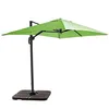 Image de Oviala Parasol déporté 2x3 m et 4 Dalles à remplir Aluminium Vert
