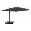 Image de Oviala Parasol déporté 4x3 m 360° inclinable + 4 Dalles à Lester Gris