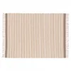 Image de Oviala Tapis rectangulaire rayé en Laine et Jute tissé à Plat 120 x 170 cm