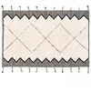 Image de Oviala Tapis rectangulaire berbère en Coton tufté à Franges 160 x 230 cm