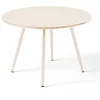 Image de Oviala Table Basse Ronde en métal Ivoire 40 cm - Palavas