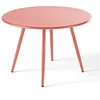 Image de Oviala Table Basse Ronde en métal Argile 40 cm - Palavas