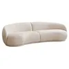 Image de Oviala Canapé en Tissu Beige 3 Places L 266 cm