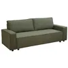 Image de Oviala Canapé Convertible en Tissu 3 Places Vert L 220 cm