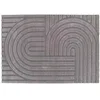 Image de Oviala Tapis rectangulaire à Poils Ras Motif Contemporain Gris 120 x 170 cm