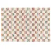 Image de Oviala Tapis rectangulaire à Poils Longs Motif carré Multicolore 120 x 170 cm